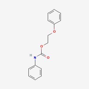 molecular formula C15H15NO3 B1201253 2-phenoxyethyl N-phenylcarbamate CAS No. 7497-29-2
