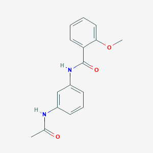 molecular formula C16H16N2O3 B1201256 N-(3-acetamidophenyl)-2-methoxybenzamide 