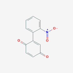 molecular formula C12H7NO4 B120126 (2-Nitro-phenyl)-[1,4]benzoquinone CAS No. 105946-79-0