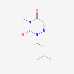 4-Methyl-2-(3-methylbut-2-en-1-yl)-1,2,4-triazine-3,5(2H,4H)-dione