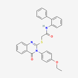 N-([1,1'-Biphenyl]-2-yl)-2-((3-(4-ethoxyphenyl)-4-oxo-3,4-dihydroquinazolin-2-yl)thio)acetamide