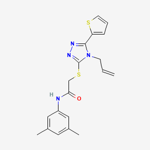 N-(3,5-dimethylphenyl)-2-{[4-(prop-2-en-1-yl)-5-(thiophen-2-yl)-4H-1,2,4-triazol-3-yl]sulfanyl}acetamide