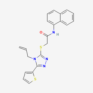 N-(naphthalen-1-yl)-2-{[4-(prop-2-en-1-yl)-5-(thiophen-2-yl)-4H-1,2,4-triazol-3-yl]sulfanyl}acetamide