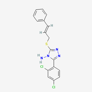 3-(Cinnamylthio)-5-(2,4-dichlorophenyl)-4H-1,2,4-triazol-4-amine