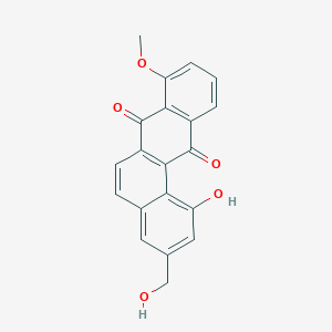molecular formula C20H14O5 B1201271 19-Hydroxy-8-O-methyltetrangulol CAS No. 147914-13-4