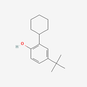 molecular formula C16H24O B12012723 4-tert-Butyl-2-cyclohexylphenol CAS No. 5450-24-8