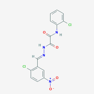 N'-[(E)-(2-chloro-5-nitrophenyl)methylideneamino]-N-(2-chlorophenyl)oxamide