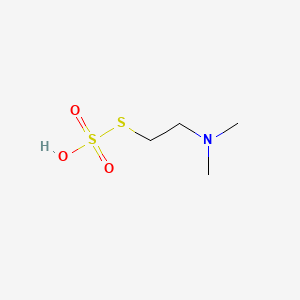 molecular formula C4H11NO3S2 B1201279 二甲氨基乙硫醇 S-硫酸盐 CAS No. 14013-30-0