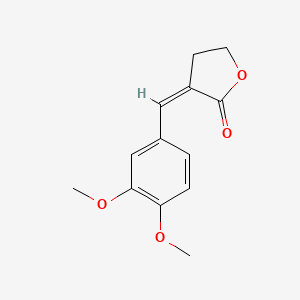 molecular formula C13H14O4 B12012873 3-(3,4-Dimethoxybenzylidene)dihydrofuran-2(3h)-one 