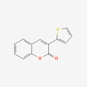 molecular formula C13H8O2S B12012877 3-(2-Thienyl)-2H-1-benzopyran-2-one CAS No. 91805-18-4