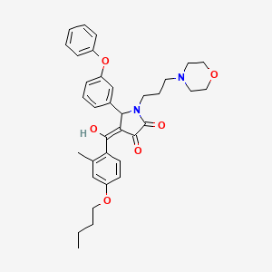 4-(4-butoxy-2-methylbenzoyl)-3-hydroxy-1-[3-(4-morpholinyl)propyl]-5-(3-phenoxyphenyl)-1,5-dihydro-2H-pyrrol-2-one