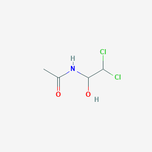 molecular formula C4H7Cl2NO2 B12012962 N-(2,2-Dichloro-1-hydroxyethyl)acetamide CAS No. 5337-26-8