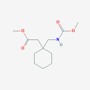 Methyl (1-{[(methoxycarbonyl)amino]methyl}cyclohexyl)acetate