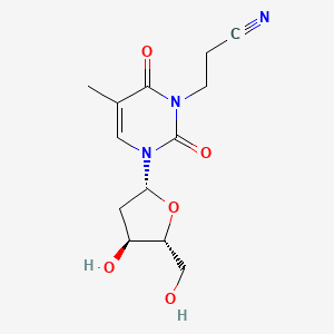 molecular formula C13H17N3O5 B1201308 3-(2-Cyanoethyl)thymidine CAS No. 72718-33-3