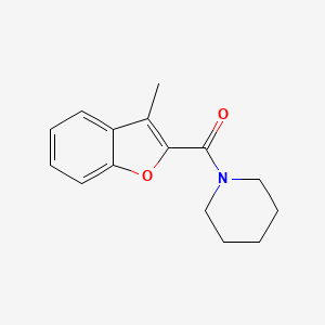 1-((3-Methyl-1-benzofuran-2-YL)carbonyl)piperidine