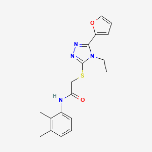 N-(2,3-dimethylphenyl)-2-{[4-ethyl-5-(furan-2-yl)-4H-1,2,4-triazol-3-yl]sulfanyl}acetamide