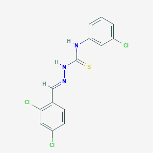 2,4-dichlorobenzaldehyde N-(3-chlorophenyl)thiosemicarbazone