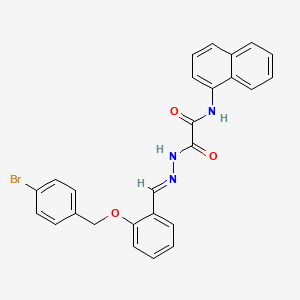 2-(2-(2-((4-Bromobenzyl)oxy)benzylidene)hydrazino)-N-(1-naphthyl)-2-oxoacetamide