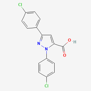 1,3-Bis(4-chlorophenyl)-1H-pyrazole-5-carboxylic acid