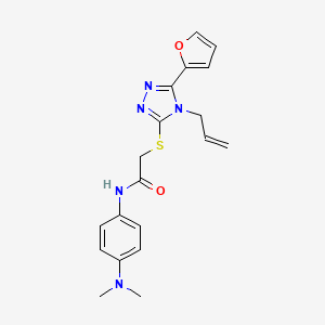 N-[4-(dimethylamino)phenyl]-2-{[5-(furan-2-yl)-4-(prop-2-en-1-yl)-4H-1,2,4-triazol-3-yl]sulfanyl}acetamide