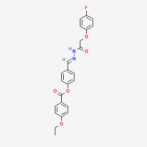 4-(2-((4-Fluorophenoxy)acetyl)carbohydrazonoyl)phenyl 4-ethoxybenzoate