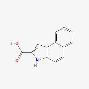 molecular formula C13H9NO2 B1201345 3H-苯并[e]吲哚-2-羧酸 CAS No. 50536-72-6