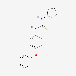 molecular formula C18H20N2OS B1201347 1-Cyclopentyl-3-(4-phenoxyphenyl)thiourea 