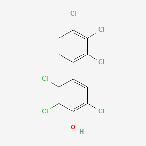 molecular formula C12H4Cl6O B1201350 2,2',3,3',4',5-六氯-4-联苯酚 CAS No. 158076-62-1