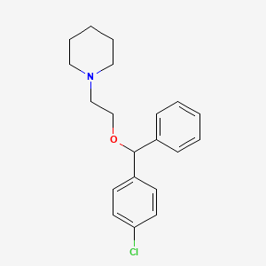 molecular formula C20H24ClNO B1201353 氯哌拉定 CAS No. 3703-76-2