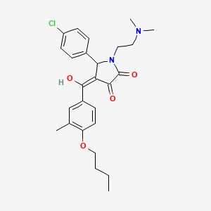 4-[(4-butoxy-3-methylphenyl)carbonyl]-5-(4-chlorophenyl)-1-[2-(dimethylamino)ethyl]-3-hydroxy-1,5-dihydro-2H-pyrrol-2-one