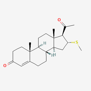 16alpha-(Methylthio)progesterone