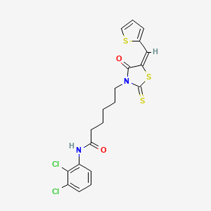 N-(2,3-Dichlorophenyl)-6-[(5E)-4-oxo-5-(2-thienylmethylene)-2-thioxo-1,3-thiazolidin-3-YL]hexanamide