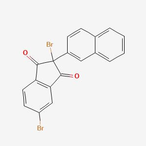 molecular formula C19H10Br2O2 B1201392 2,5-Dibromo-2-(2-naphthyl)-1,3-indandione CAS No. 55916-20-6