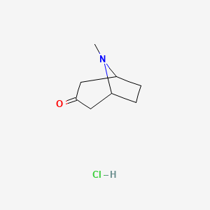 molecular formula C8H14ClNO B1201394 Tropanon hydrochloride CAS No. 4827-85-4