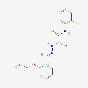 molecular formula C18H16ClN3O3 B12013946 2-(2-(2-(Allyloxy)benzylidene)hydrazino)-N-(2-chlorophenyl)-2-oxoacetamide CAS No. 765311-63-5