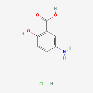 molecular formula C7H8ClNO3 B1201395 5-氨基水杨酸盐酸盐 CAS No. 6291-36-7