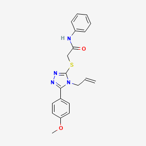 2-((4-Allyl-5-(4-methoxyphenyl)-4H-1,2,4-triazol-3-yl)thio)-N-phenylacetamide