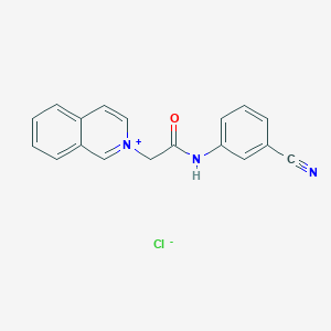 2-(2-(3-Cyanoanilino)-2-oxoethyl)isoquinolinium chloride