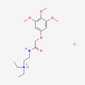 B1201399 N-(2-Diethylaminoethyl)-3,4,5-trimethoxyphenoxyacetamide hydrochloride CAS No. 24789-78-4
