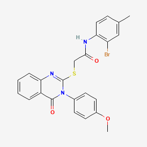 N-(2-bromo-4-methylphenyl)-2-{[3-(4-methoxyphenyl)-4-oxo-3,4-dihydroquinazolin-2-yl]sulfanyl}acetamide