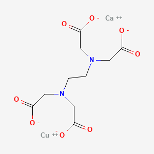 molecular formula C10H12CaCuN2O8 B1201405 乙酸，(乙二胺二亚硝基)四，钙铜配合物 CAS No. 66317-91-7