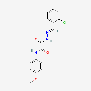 2-(2-(2-Chlorobenzylidene)hydrazino)-N-(4-methoxyphenyl)-2-oxoacetamide