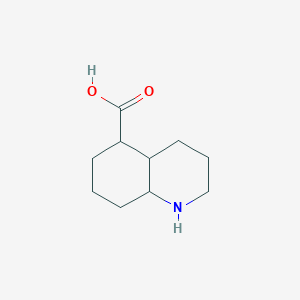 molecular formula C10H17NO2 B1201416 1,2,3,4,4a,5,6,7,8,8a-Decahydroquinoline-5-carboxylic acid 