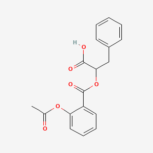 B1201418 2-{[2-(Acetyloxy)benzoyl]oxy}-3-phenylpropanoic acid CAS No. 80639-97-0