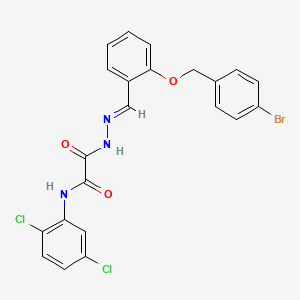 2-(2-(2-((4-BR-Benzyl)oxy)benzylidene)hydrazino)-N-(2,5-DI-CL-PH)-2-oxoacetamide