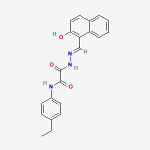 N-(4-ethylphenyl)-N'-[(E)-(2-hydroxynaphthalen-1-yl)methylideneamino]oxamide