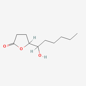 B1201430 5-(1-Hydroxyhexyl)oxolan-2-one CAS No. 87877-77-8