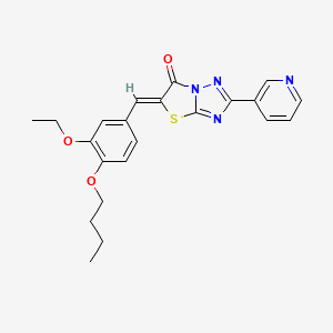 (5Z)-5-(4-butoxy-3-ethoxybenzylidene)-2-(3-pyridinyl)[1,3]thiazolo[3,2-b][1,2,4]triazol-6(5H)-one