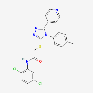 N-(2,5-dichlorophenyl)-2-{[4-(4-methylphenyl)-5-(pyridin-4-yl)-4H-1,2,4-triazol-3-yl]sulfanyl}acetamide