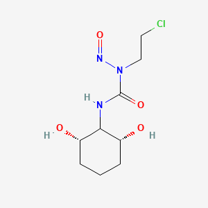 molecular formula C9H16ClN3O4 B1201440 N-(2-氯乙基)-N'-(2,6-二羟基环己基)-N-亚硝基脲 CAS No. 58484-17-6